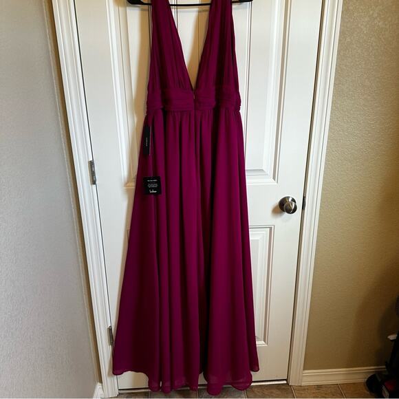 Lulus women’s formal dress‎ large NWT pink maxi - Picture 11 of 11